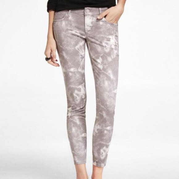 Express Denim - Express Stella Ankle Tie Dye Low Rise Jeans 8